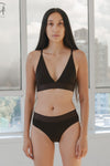 BASERANGE Bamboo Fiber Bamboo Cotton No Wire Wide-Brim Bra Series Collection Soft Underwear France BAS-BRTR-BL-000-FOVEA BRTR1